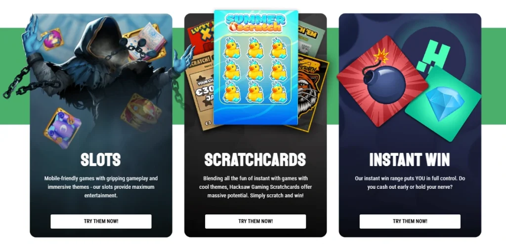 Hacksaw Gaming Slots