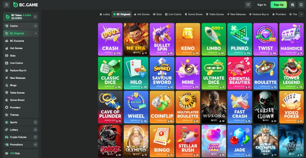 bc game casino review
